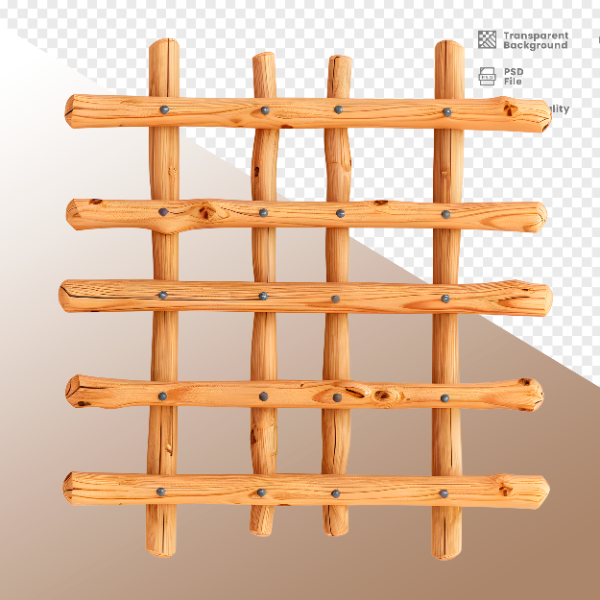 ESTRUTURA DE MADEIRA - ELEMENTO 3D PARA COMPOSIÇÃO - WOOD