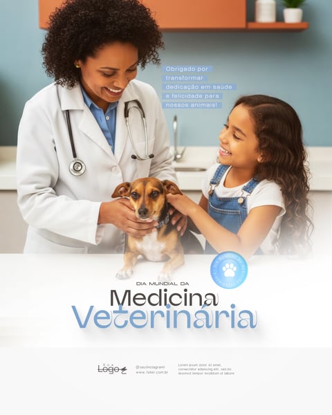 DIA MUNDIAL DA MEDICINA VETERINÁRIA SOCIAL MEDIA PSD EDITÁVEL 2