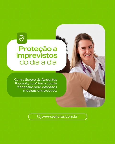 SEGURO PROTEÇÃO ACIDENTE SOCIAL MEDIA FEED PSD EDITÁVEL