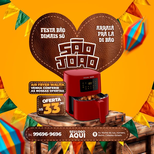 FESTA JUNINA, SÃO JOÃO | SOCIAL MEDIA | PSD EDITÁVEL