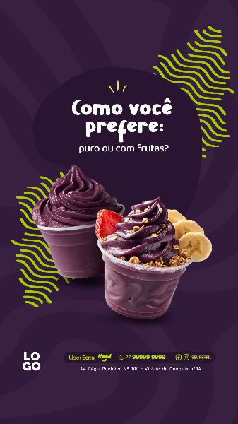 SOCIAL MEDIA -  AÇAÍ - AÇAITERIA