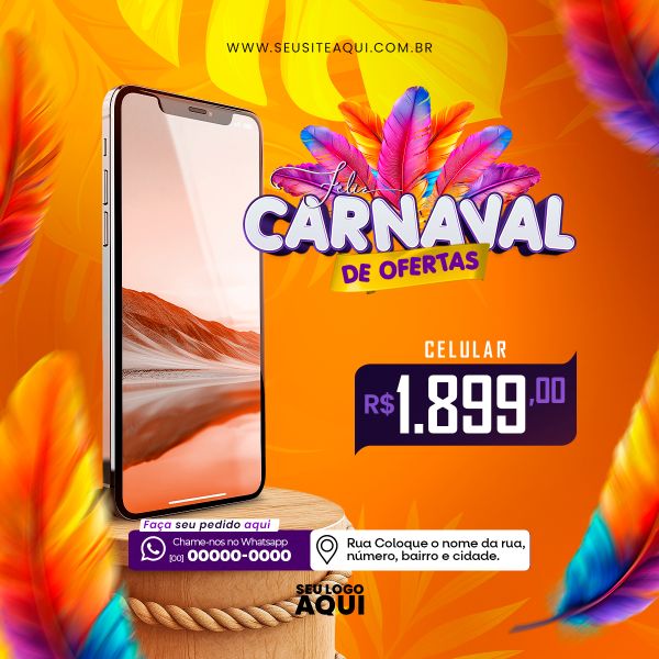Carnaval | Carnival | Festa | Psd Editável