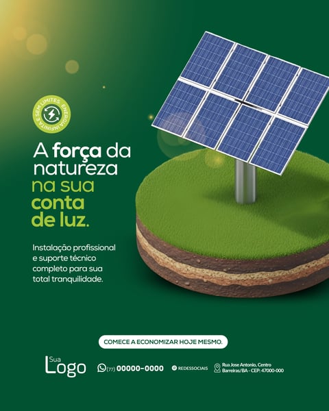 A FORÇA DA NATUREZA NA SUA CONTA DE LUZ.