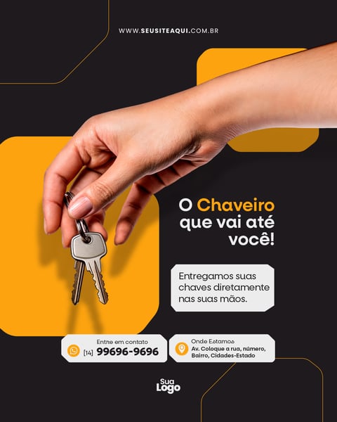 Post Feed Vertical - Chaveiro - Social Media