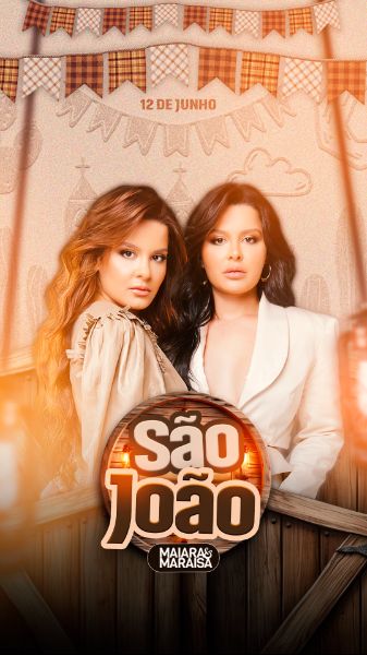 FLYER SÃO JOÃO MAIARA E MARAISA STORY