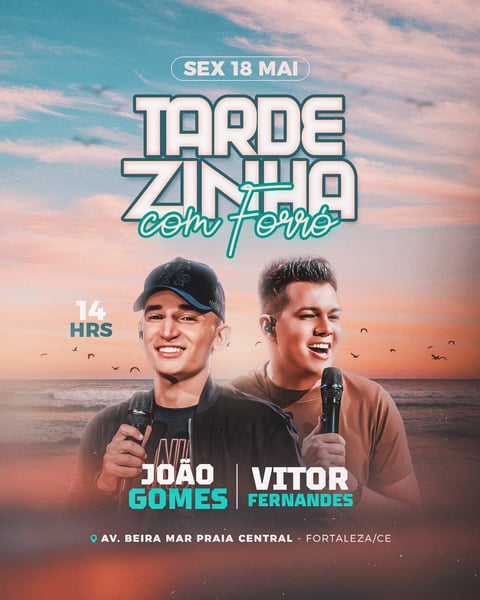 TARDEZINHA SUNSET FLYER EVENTO FEED
