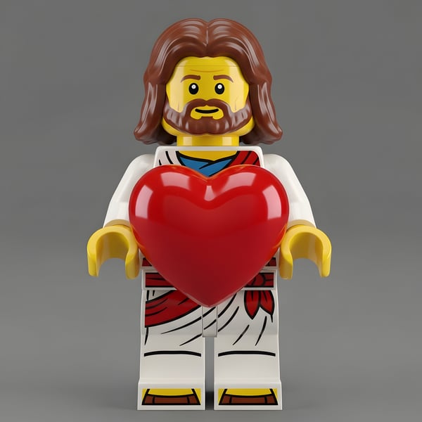 JESUS CRISTO ESTILO LEGO 3D 01