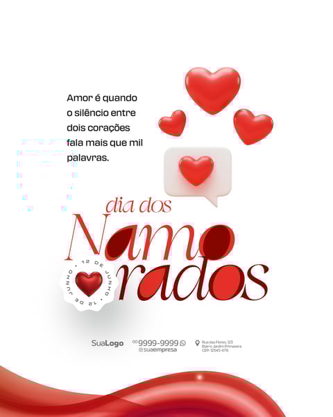 SOCIAL MEDIA DIA DOS NAMORADOS 12 DE JUNHO