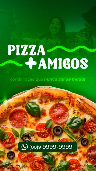 SOCIAL MEDIA PIZZARIA PIZZA E AMIGOS STORY