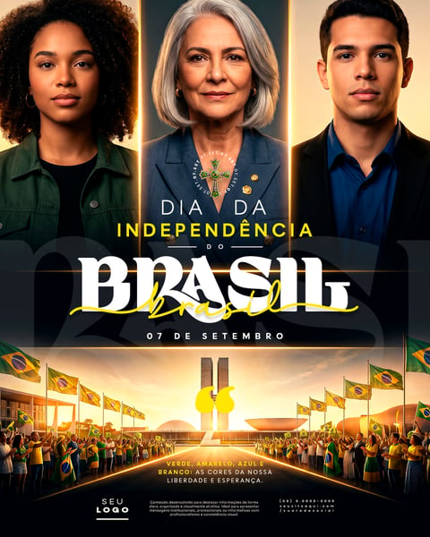 7 de SETEMBRO INDEPENDÊNCIA DO BRASIL SOCIAL MEDIA PSD EDITÁVEL 5