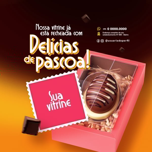VCS FELIZ PASCOA SOCIAL MEDIA COM OVO DE CHOCOLATE PSD EDITAVEL 3