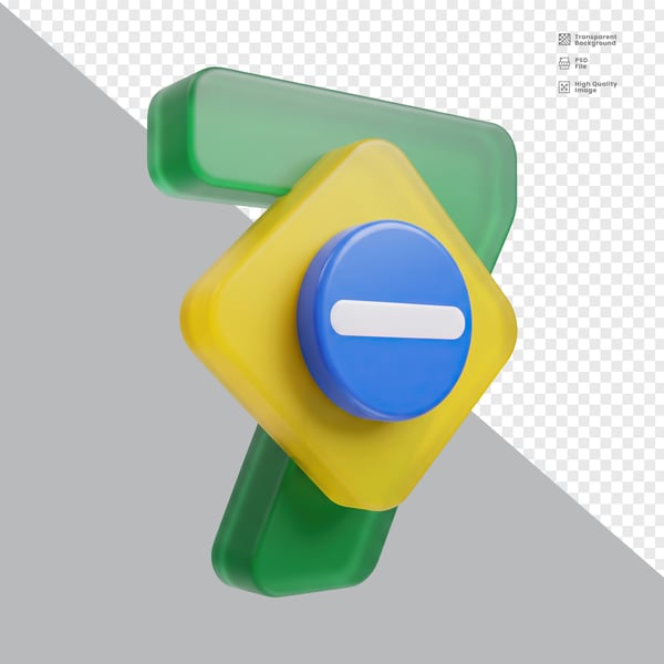ELEMENTO 3D PARA COMPOSIÇÃO BRASIL PNG 024