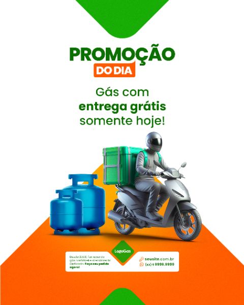 SOCIAL MEDIA - DISTRIBUIDOR DE GÁS - PROMOÇÃO DO DIA