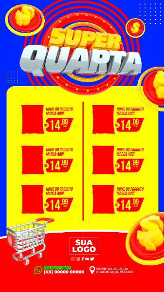 ENCARTE SUPER QUARTA SOCIAL MEDIA