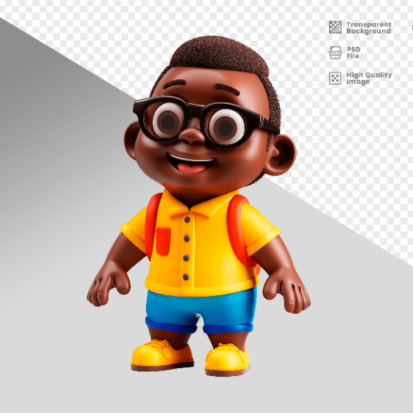 MASCOTE 3D PERSONAGEM PARA COMPOSIÇÃO