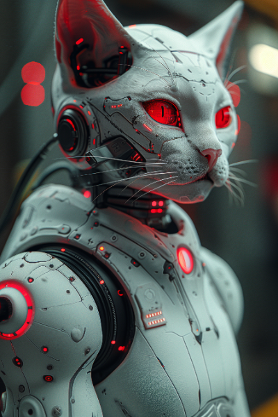 GATO ROBOTICO - FUTURISTA