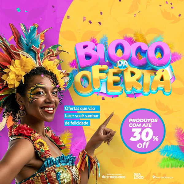 BLOCO DA OFERTA SOCIAL MEDIA CARNAVAL