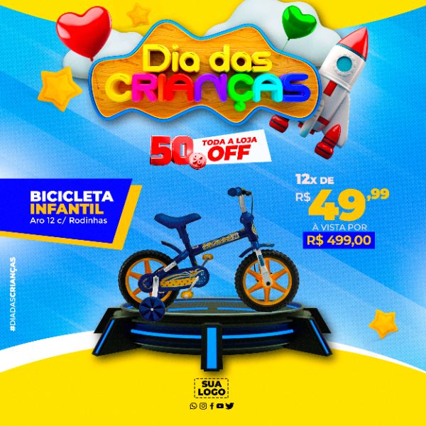 DIA DAS CRIANÇAS 12 DE OUTUBRO OFERTA REDES SOCIAIS