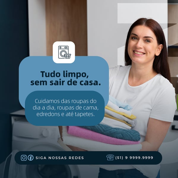 HGF LAVANDERIA TUDO LIMPO FEED PSD EDITÁVEL