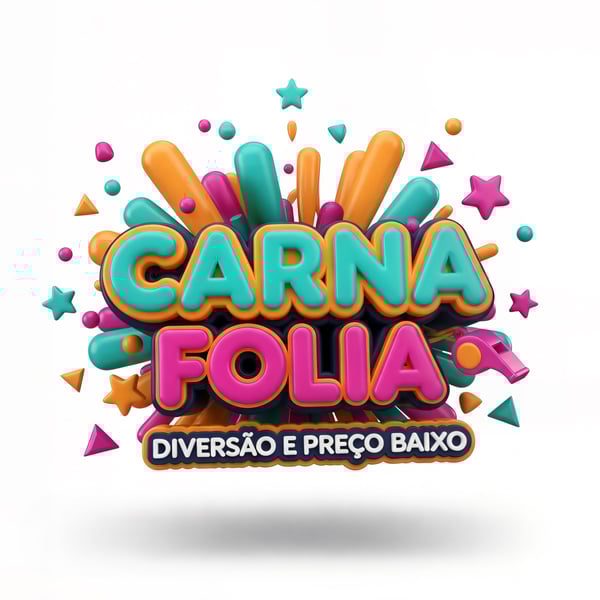 SELO 3D CARNAVAL FOLIA DIVERSÃO E PREÇO BAIXO 08