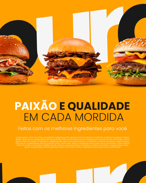 HAMBÚRGUER - PAIXÃO E QUALIDADE