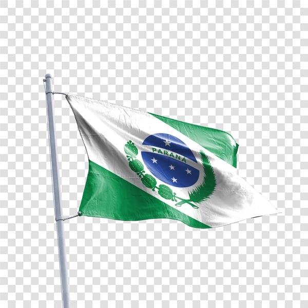 ELEMENTO 3D BANDEIRA DO PARANÁ PNG