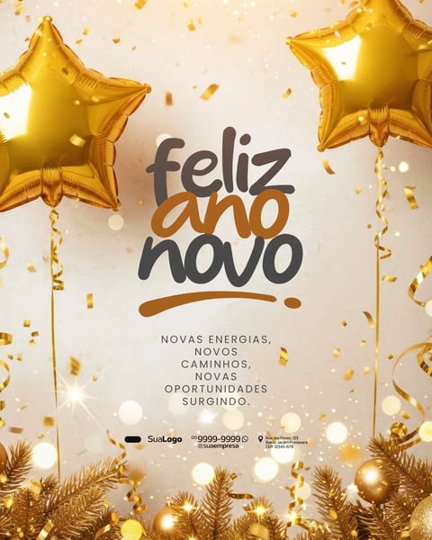 FEED FELIZ ANO NOVO 8 SOCIAL MEDIA PSD EDITÁVEL