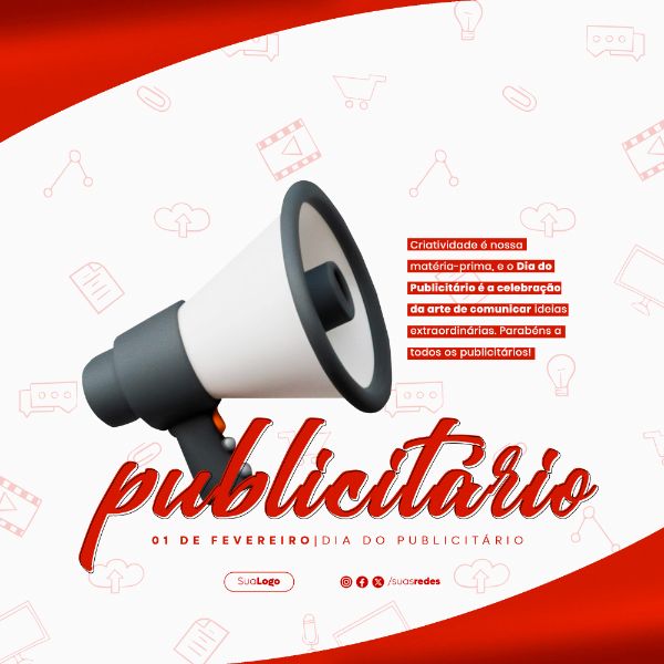 DIA DO PUBLICITÁRIO SOCIAL MEDIA POST FEED
