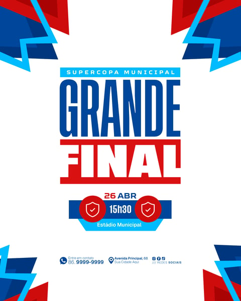 Social Media Confronto de Futebol