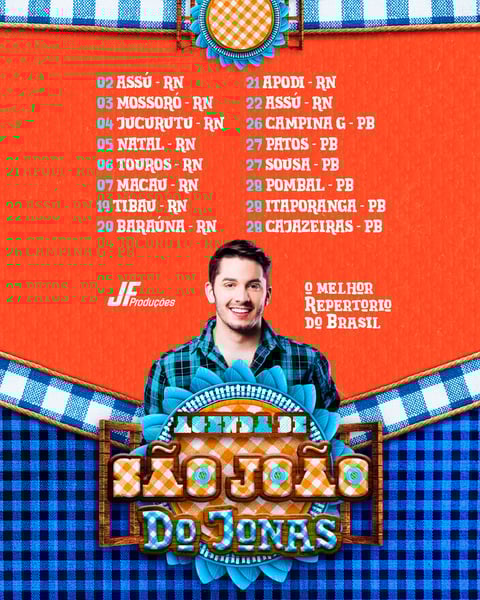 AGENDA DE SÃO JOÃO DO JONAS FEED