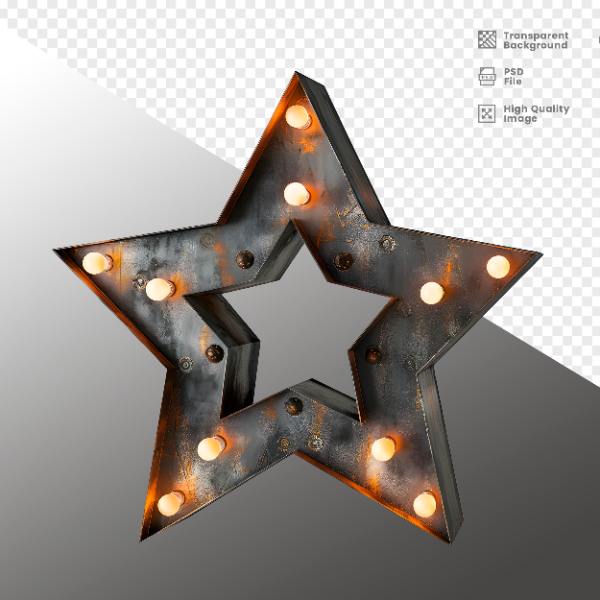 ELEMENTE DE FERRO COM LUZ - ELEMENTO 3D PARA COMPOSIÇÃO - IRON