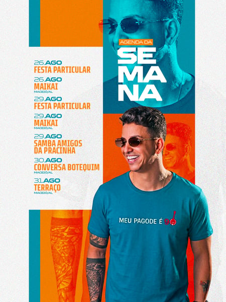 AGENDA DA SEMANA - BRUNINHO