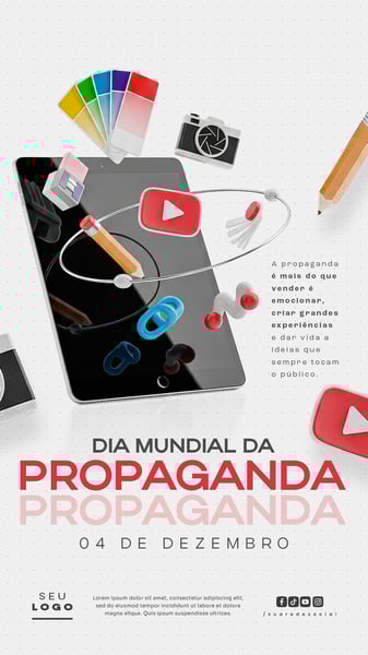 DIA MUNDIAL DA PROPAGANDA 04 DE DEZEMBRO STORY SOCIAL MEDIA PSD EDITÁVEL (3)
