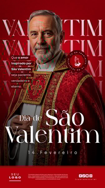 DIA DE SÃO VALENTIM 14 DE FEVEREIRO STORY SOCIAL MEDIA PSD EDITÁVEL 4
