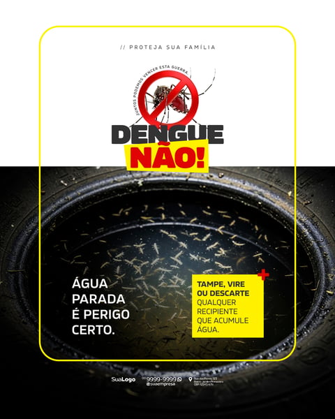 CAMPANHA CONTRA A DENGUE SOCIAL MEDIA PSD EDITÁVEL 1