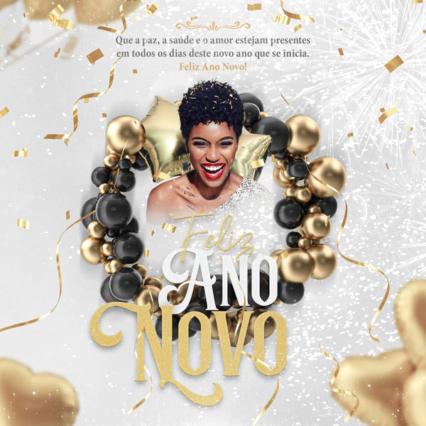 SOCIAL MEDIA - FEED - FELIZ ANO NOVO - QUE A PAZ, A SAUDE E O AMOR ESTEJAM PRESENTES EM TODOS OS DIAS DESTE ANO