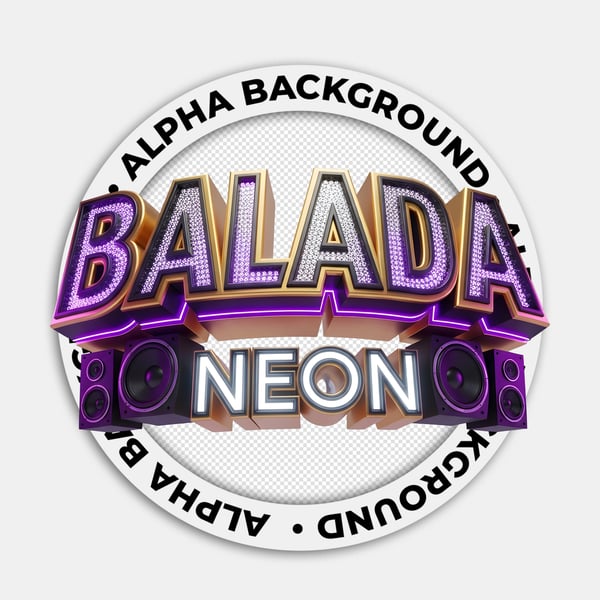 SELO 3D BALADA NEON FUNK REALISTA 07
