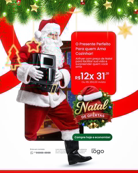NATAL DE OFERTAS SOCIAL MEDIA PSD EDITÁVEL