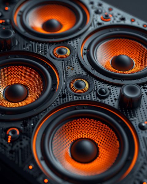 CAIXA DE SOM | FUTURISTA | BACKGROUND