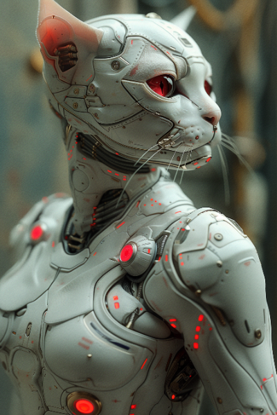 GATO ROBOTICO - FUTURISTA