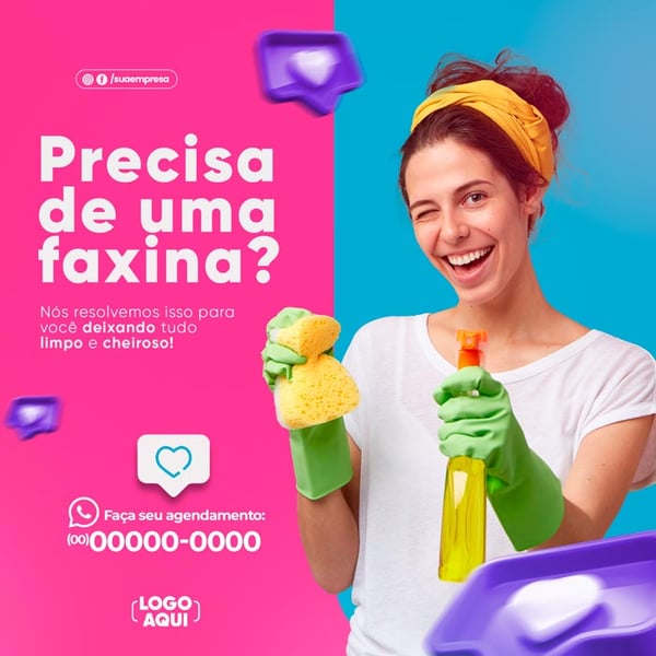 POST SERVIÇO DE LIMPEZA PRECISANDO DE UMA FAXINA FEED