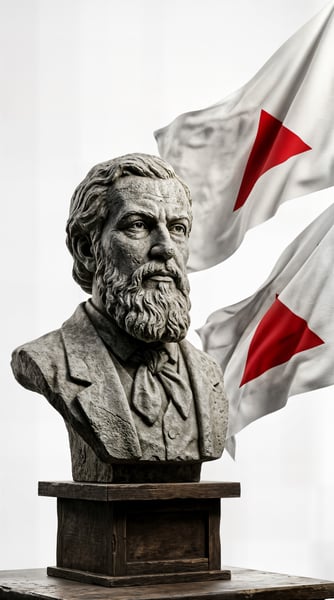 Estátua de Tiradentes com a bandeira 8