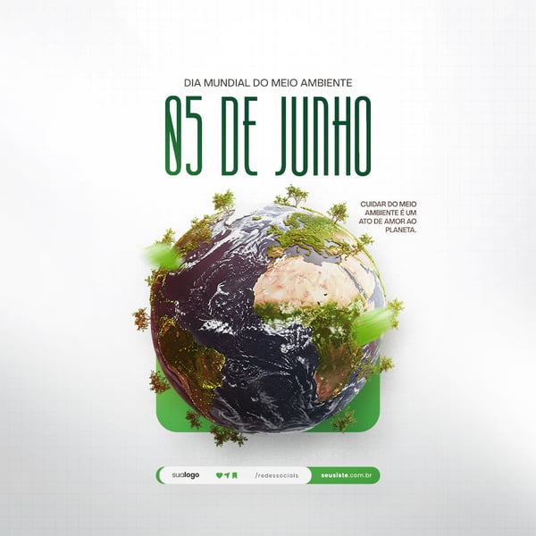 05 DE JUNHO - DIA MUNDIAL DO MEIO AMBIENTE SOCIAL MEDIA PSD EDITÁVEL