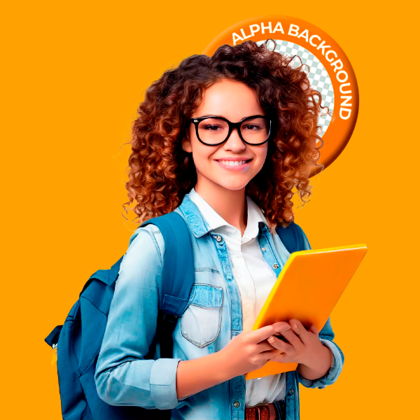 JOVEM ESTUDANTE COM MOCHILA NAS COSTAS PNG TRANSPARENTE SEM FUNDO