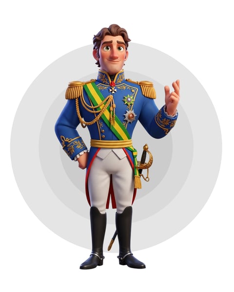 Mascote 7 de setembro independência do Brasil