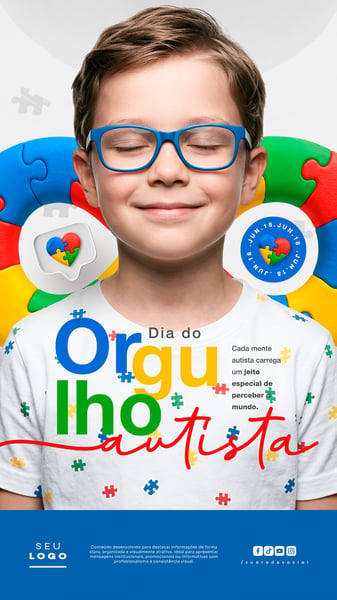 DIA DO ORGULHO AUTISTA 18 DE JUNHO STORY SOCIAL MEDIA PSD EDITÁVEL 2