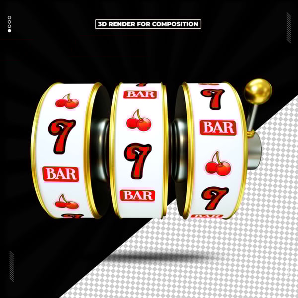 ELEMENTO 3D CASSINO CAÇA NIQUES PNG