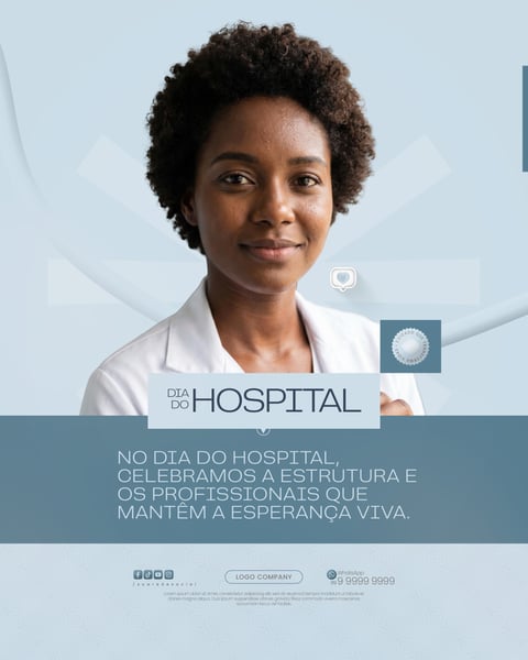 DIA DO HOSPITAL 2 DE JULHO CAMPANHA DE SAÚDE SOCIAL MEDIA PSD EDITÁVEL 1