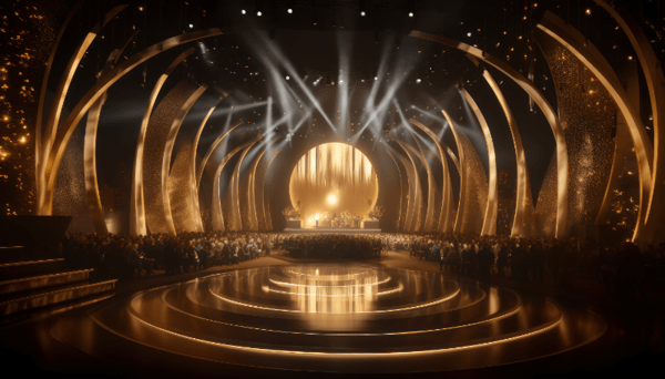 BACKGROUND COM LUZES E LED PALCO SHOW EVENTO PARA COMPOSIÇÃO SOCIAL MEDIA PLANO DE FUNDO