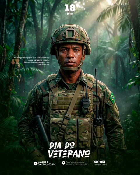 DIA DO VETERANO NA SELVA HONRA CORAGEM E MISSÃO